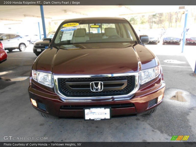 Dark Cherry Pearl / Beige 2009 Honda Ridgeline RT