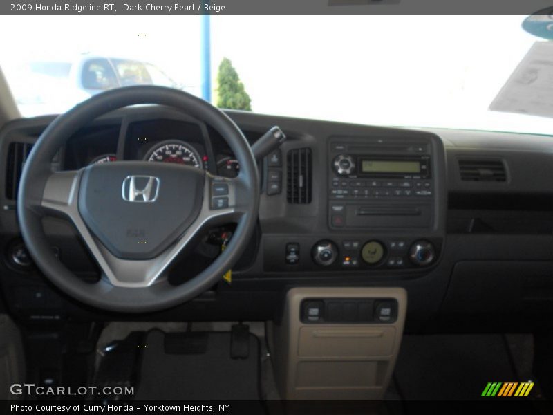 Dark Cherry Pearl / Beige 2009 Honda Ridgeline RT