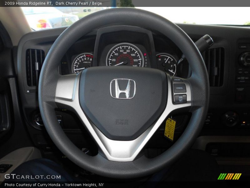 Dark Cherry Pearl / Beige 2009 Honda Ridgeline RT