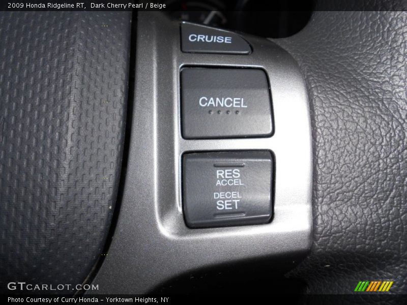 Dark Cherry Pearl / Beige 2009 Honda Ridgeline RT