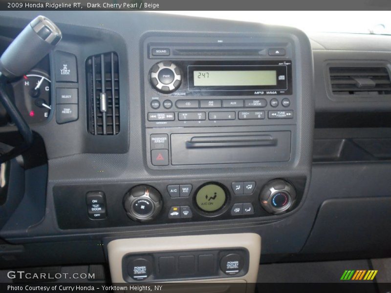 Dark Cherry Pearl / Beige 2009 Honda Ridgeline RT