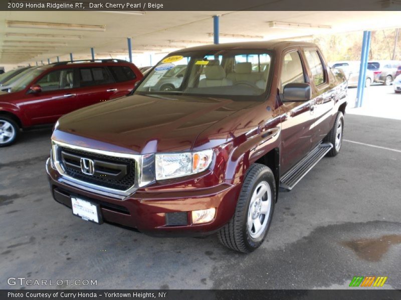 Dark Cherry Pearl / Beige 2009 Honda Ridgeline RT