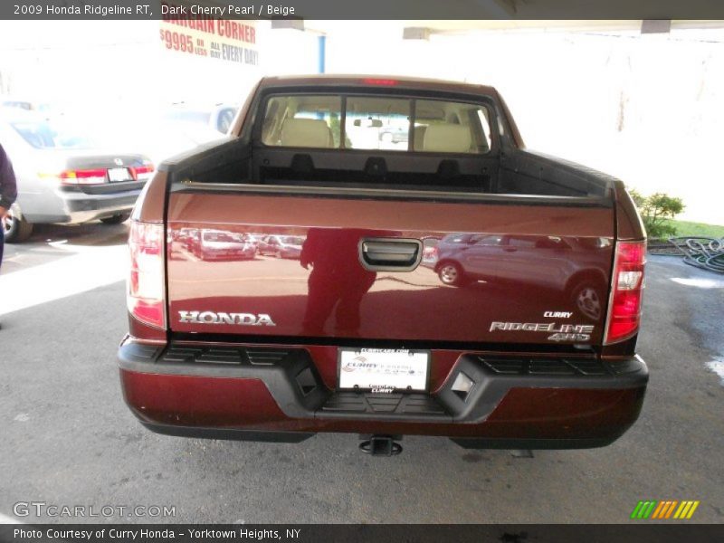 Dark Cherry Pearl / Beige 2009 Honda Ridgeline RT
