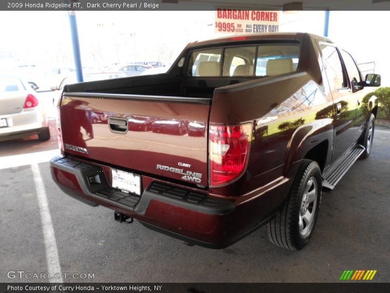 Dark Cherry Pearl / Beige 2009 Honda Ridgeline RT