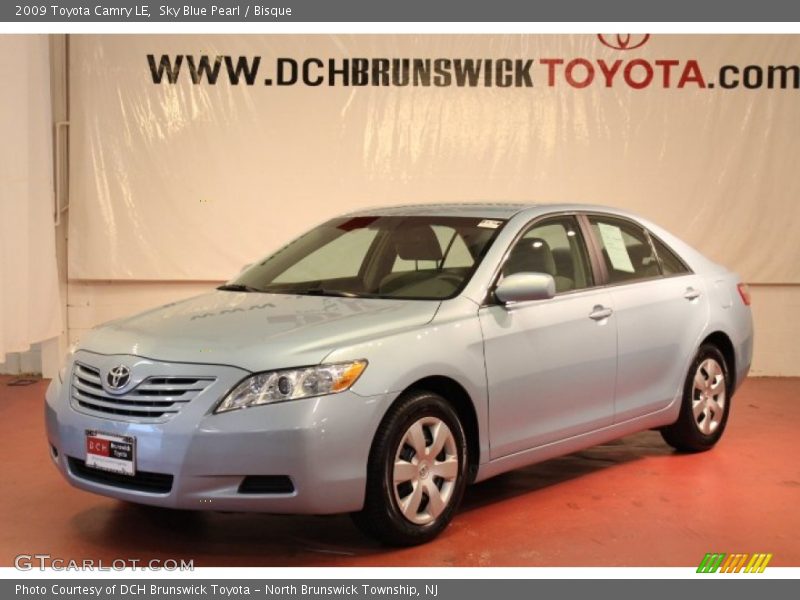 Sky Blue Pearl / Bisque 2009 Toyota Camry LE