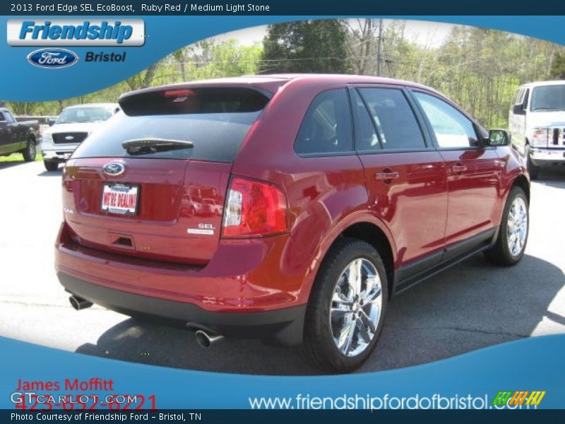 Ruby Red / Medium Light Stone 2013 Ford Edge SEL EcoBoost