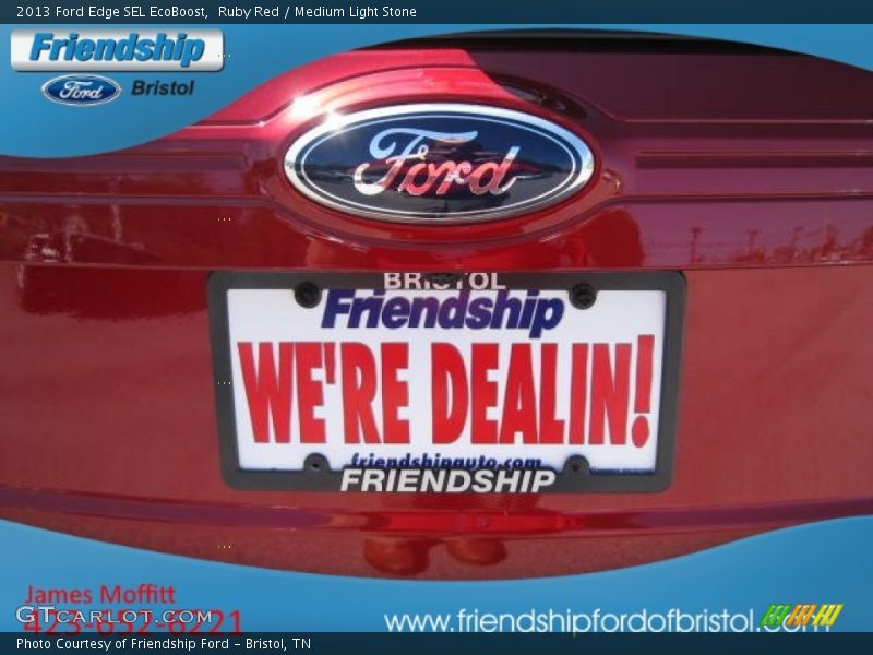 Ruby Red / Medium Light Stone 2013 Ford Edge SEL EcoBoost