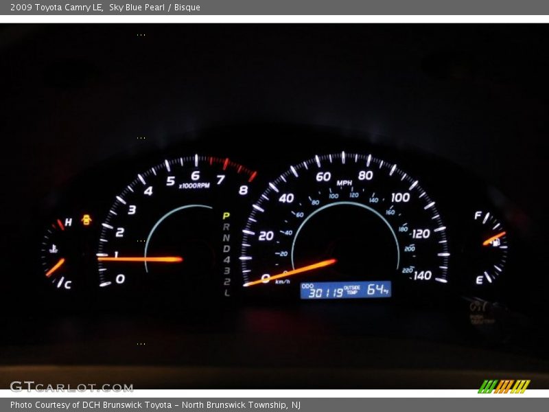 Sky Blue Pearl / Bisque 2009 Toyota Camry LE