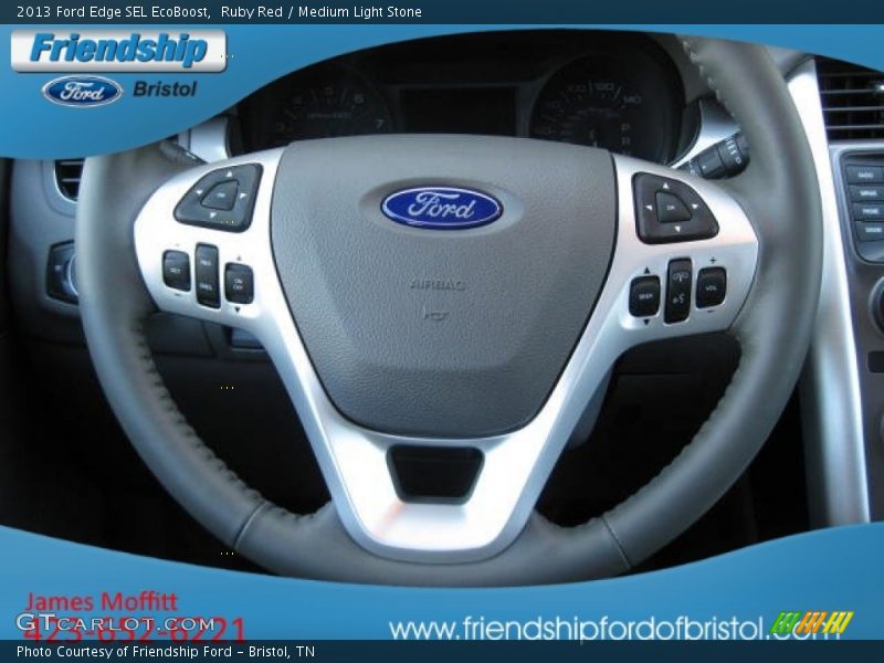 Ruby Red / Medium Light Stone 2013 Ford Edge SEL EcoBoost