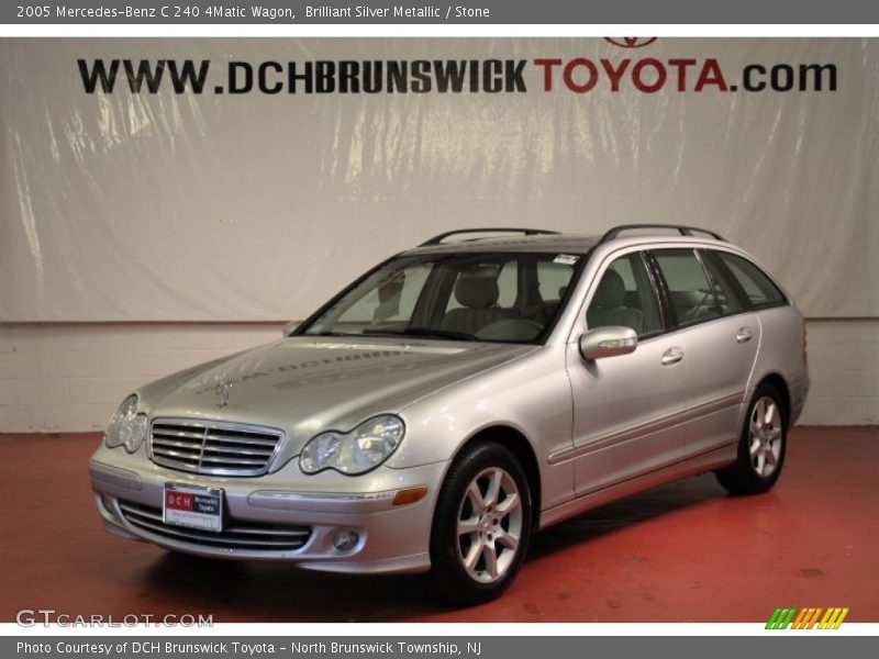 Brilliant Silver Metallic / Stone 2005 Mercedes-Benz C 240 4Matic Wagon