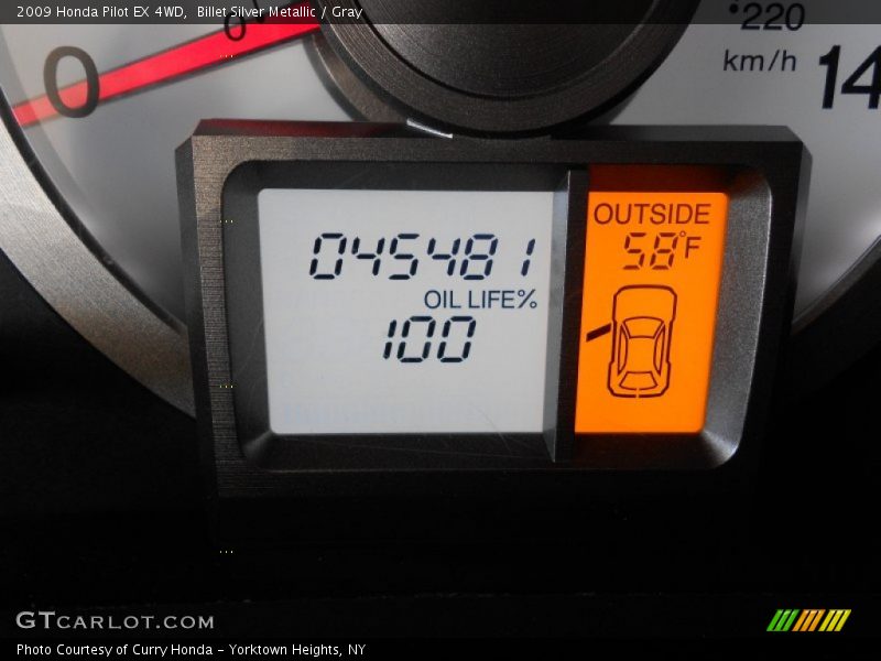 Billet Silver Metallic / Gray 2009 Honda Pilot EX 4WD