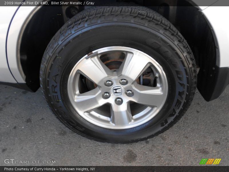 Billet Silver Metallic / Gray 2009 Honda Pilot EX 4WD