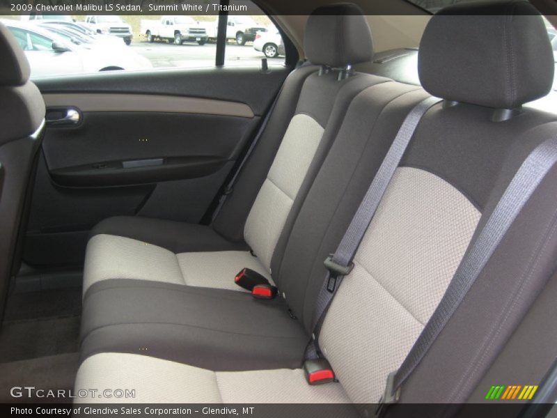 Summit White / Titanium 2009 Chevrolet Malibu LS Sedan