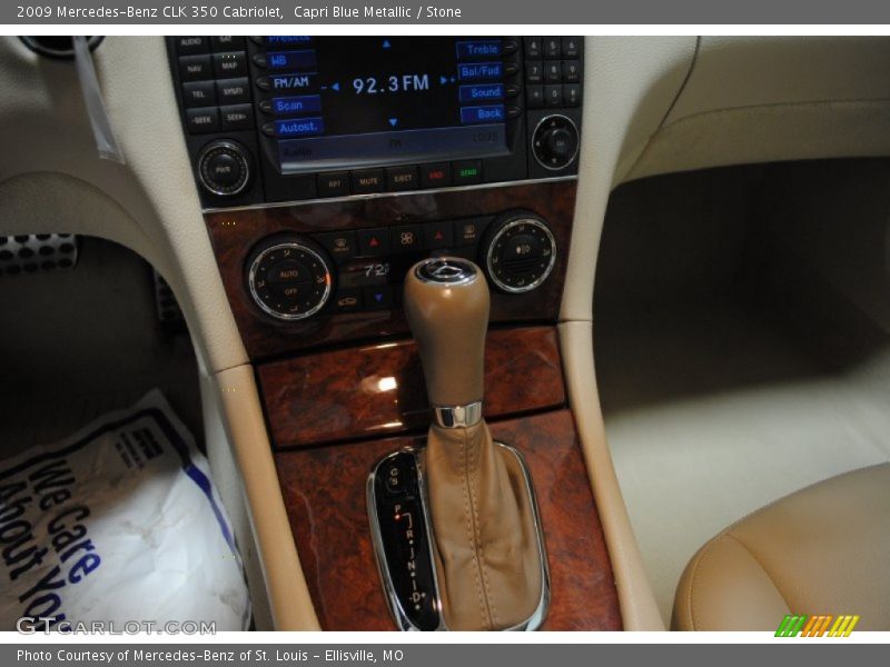 Capri Blue Metallic / Stone 2009 Mercedes-Benz CLK 350 Cabriolet