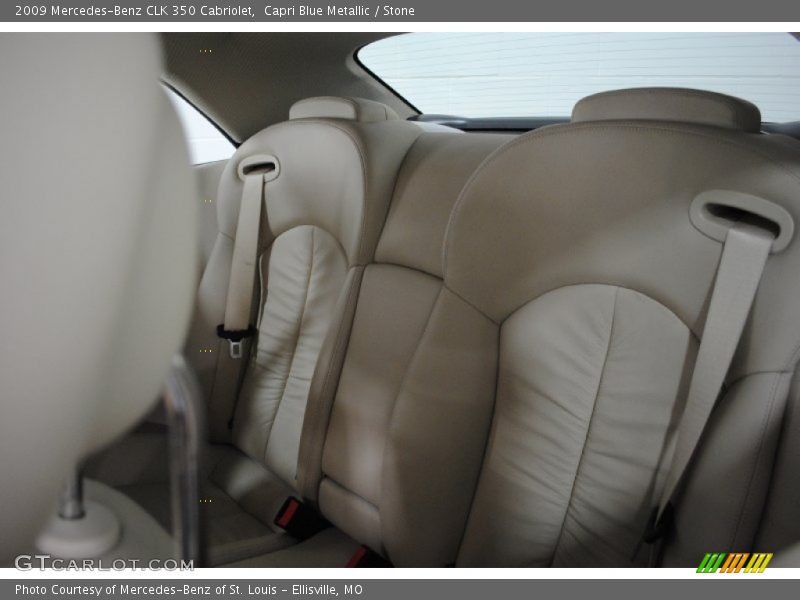 Capri Blue Metallic / Stone 2009 Mercedes-Benz CLK 350 Cabriolet