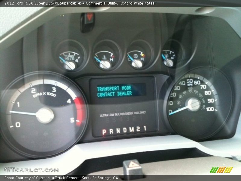 Oxford White / Steel 2012 Ford F550 Super Duty XL Supercab 4x4 Commercial Utility