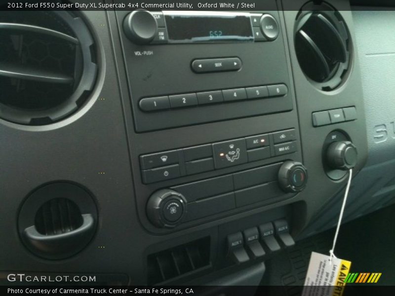 Oxford White / Steel 2012 Ford F550 Super Duty XL Supercab 4x4 Commercial Utility