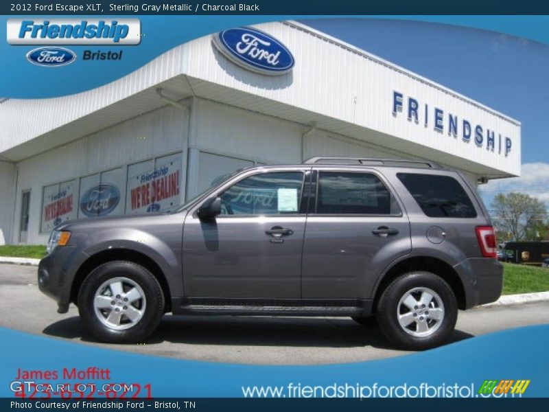 Sterling Gray Metallic / Charcoal Black 2012 Ford Escape XLT