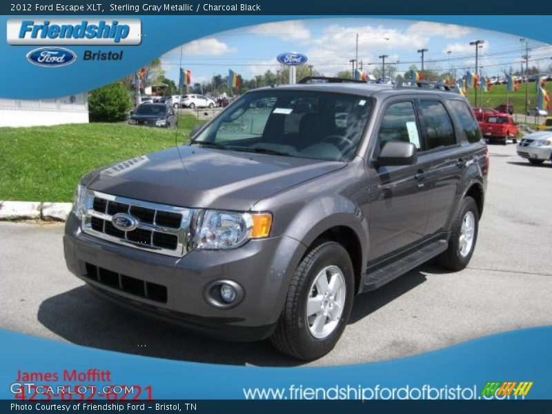 Sterling Gray Metallic / Charcoal Black 2012 Ford Escape XLT