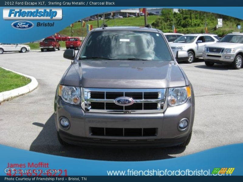 Sterling Gray Metallic / Charcoal Black 2012 Ford Escape XLT