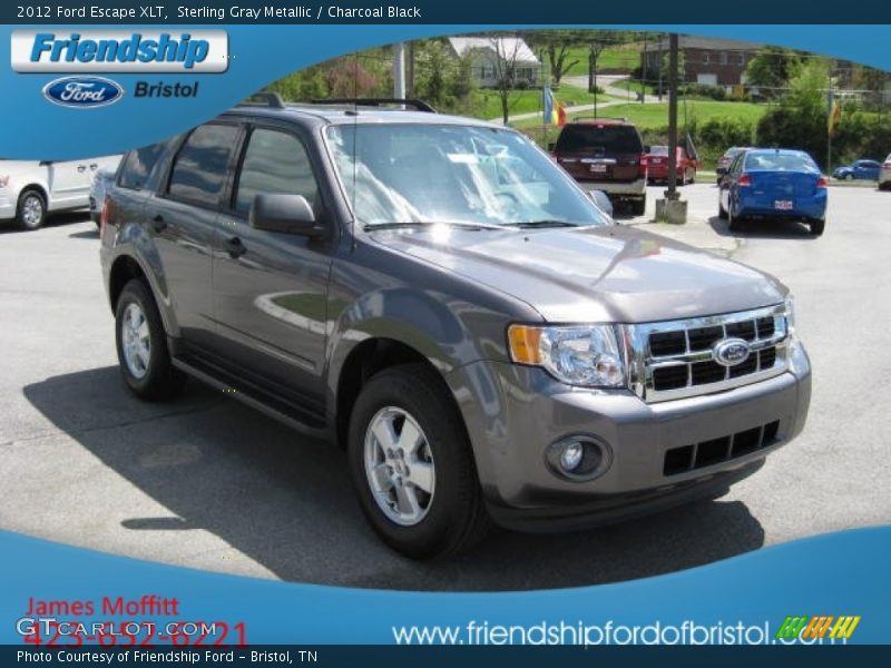 Sterling Gray Metallic / Charcoal Black 2012 Ford Escape XLT