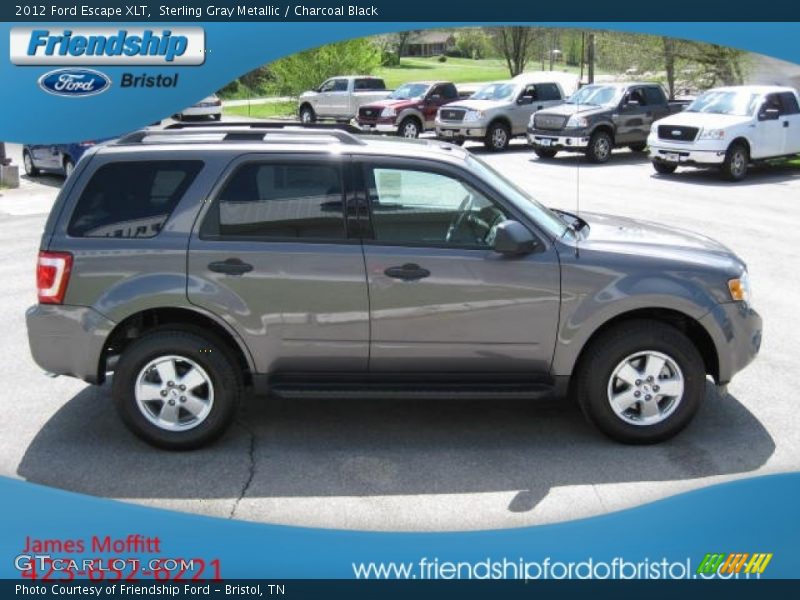 Sterling Gray Metallic / Charcoal Black 2012 Ford Escape XLT