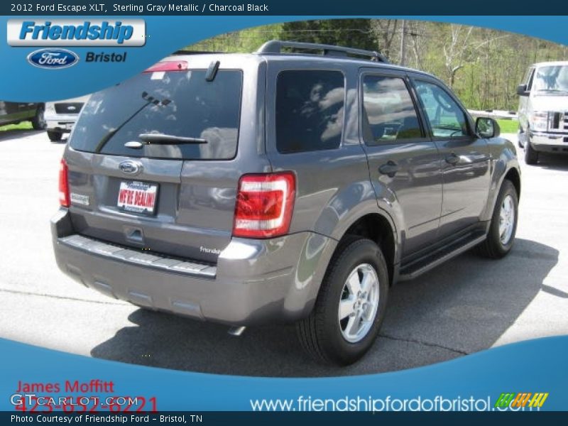 Sterling Gray Metallic / Charcoal Black 2012 Ford Escape XLT