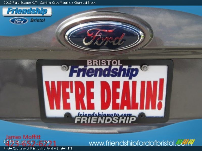 Sterling Gray Metallic / Charcoal Black 2012 Ford Escape XLT