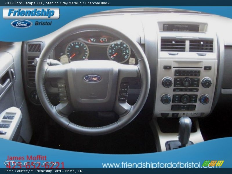 Sterling Gray Metallic / Charcoal Black 2012 Ford Escape XLT