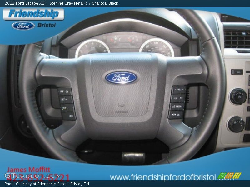 Sterling Gray Metallic / Charcoal Black 2012 Ford Escape XLT