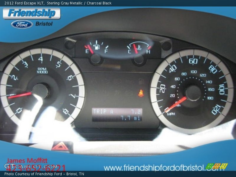 Sterling Gray Metallic / Charcoal Black 2012 Ford Escape XLT