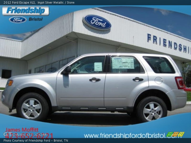 Ingot Silver Metallic / Stone 2012 Ford Escape XLS