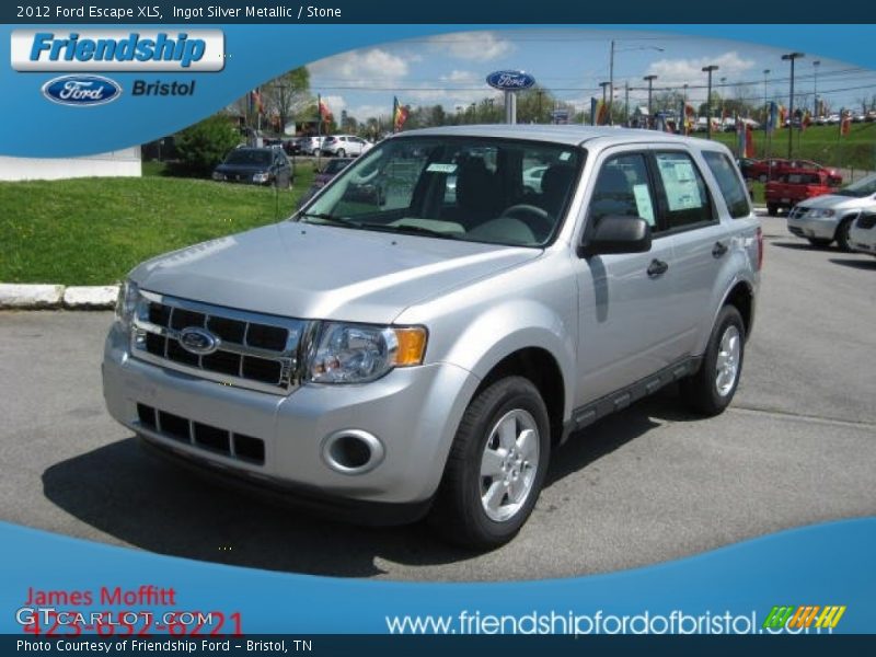 Ingot Silver Metallic / Stone 2012 Ford Escape XLS