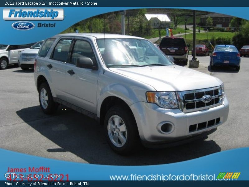 Ingot Silver Metallic / Stone 2012 Ford Escape XLS