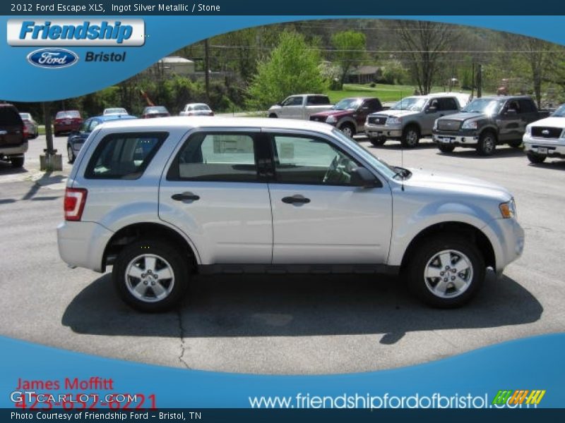 Ingot Silver Metallic / Stone 2012 Ford Escape XLS