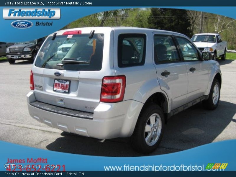 Ingot Silver Metallic / Stone 2012 Ford Escape XLS