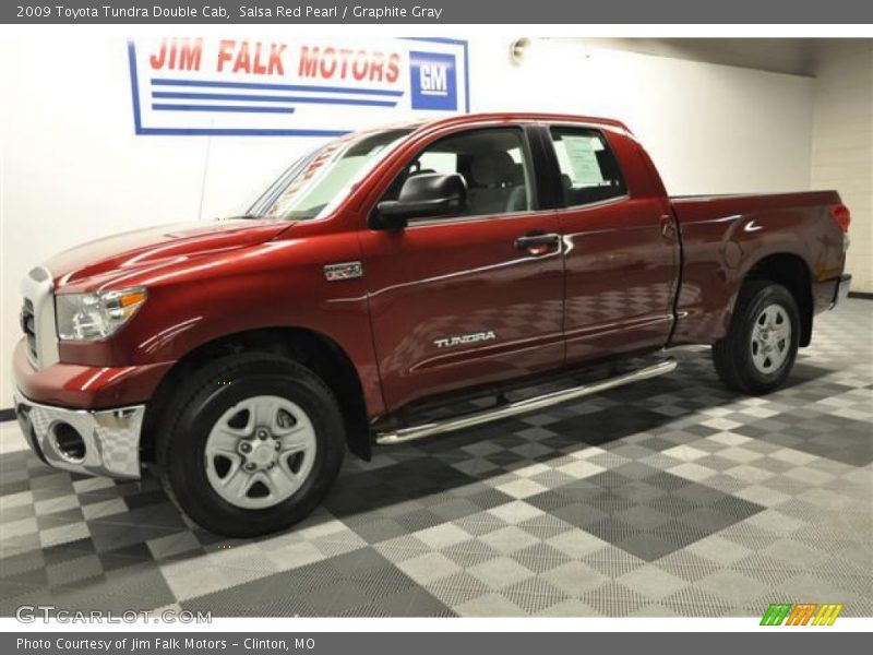 Salsa Red Pearl / Graphite Gray 2009 Toyota Tundra Double Cab