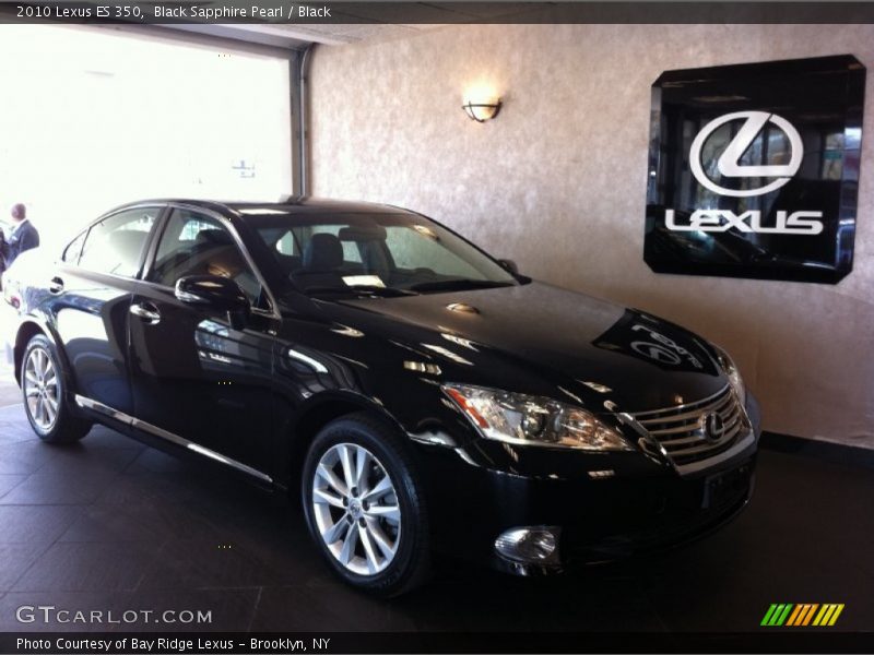 Black Sapphire Pearl / Black 2010 Lexus ES 350