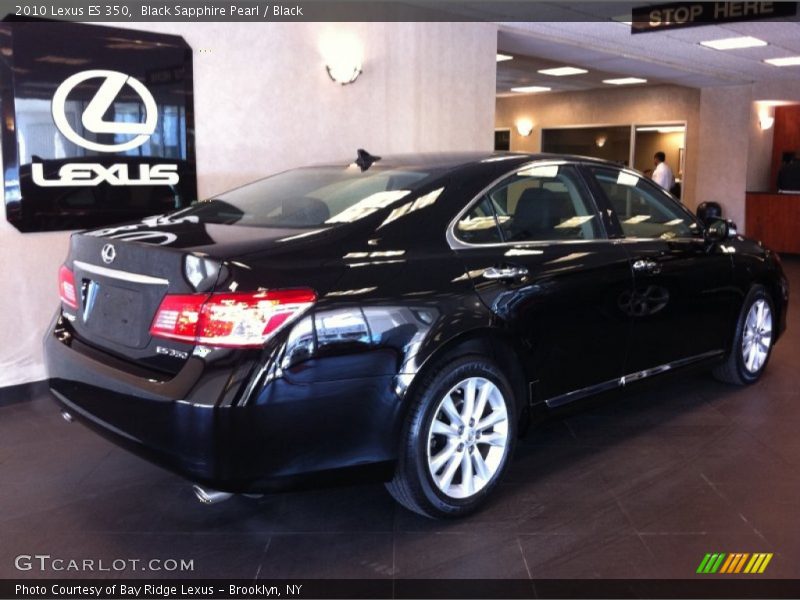 Black Sapphire Pearl / Black 2010 Lexus ES 350