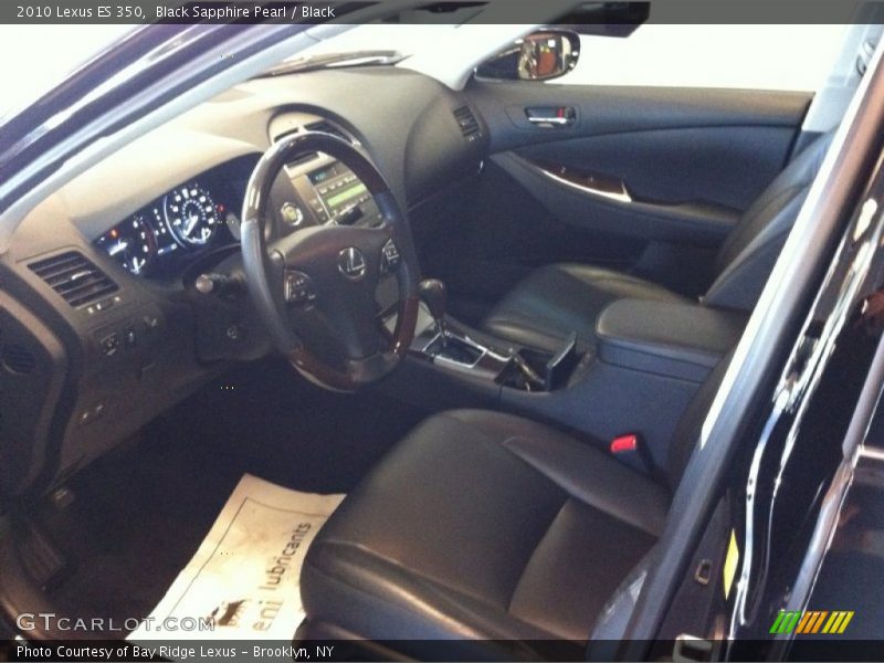 Black Sapphire Pearl / Black 2010 Lexus ES 350