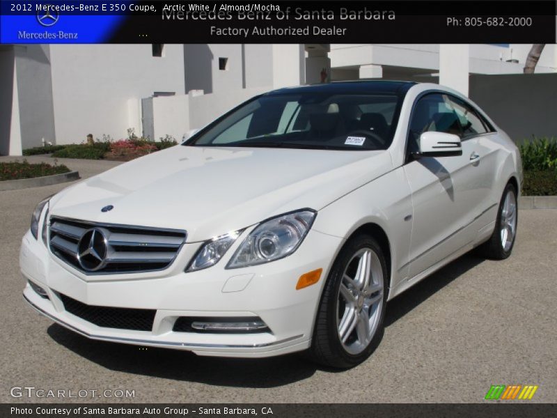 Arctic White / Almond/Mocha 2012 Mercedes-Benz E 350 Coupe