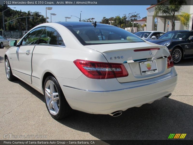 Arctic White / Almond/Mocha 2012 Mercedes-Benz E 350 Coupe