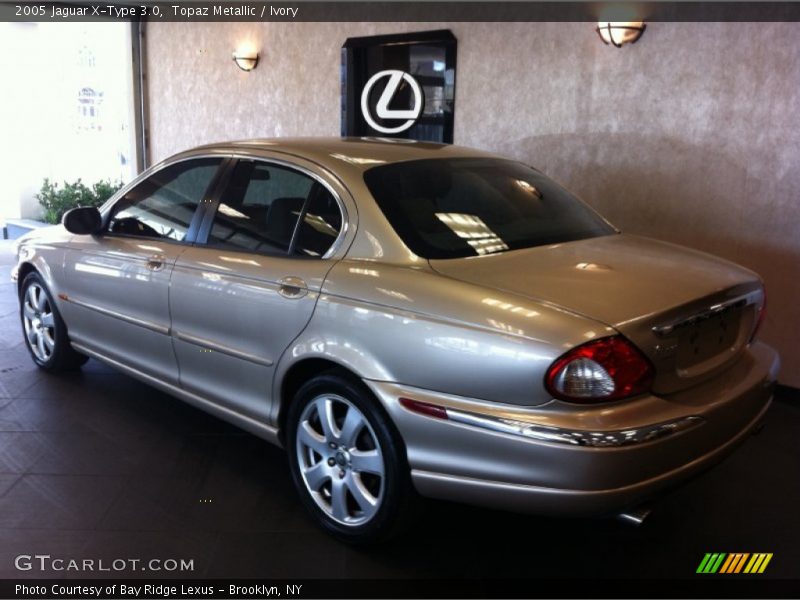 Topaz Metallic / Ivory 2005 Jaguar X-Type 3.0