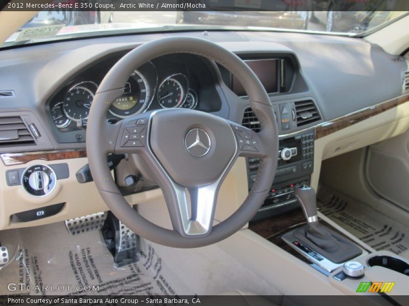 Arctic White / Almond/Mocha 2012 Mercedes-Benz E 350 Coupe