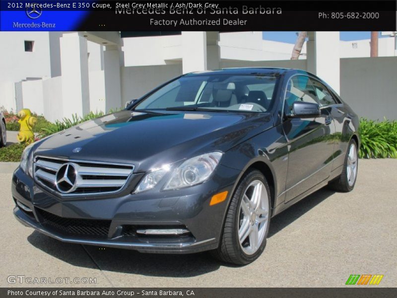 Steel Grey Metallic / Ash/Dark Grey 2012 Mercedes-Benz E 350 Coupe