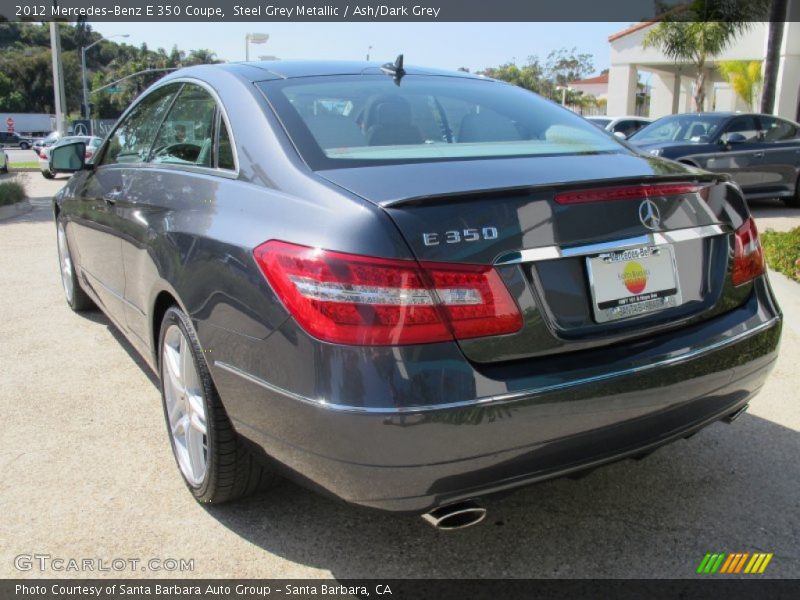 Steel Grey Metallic / Ash/Dark Grey 2012 Mercedes-Benz E 350 Coupe