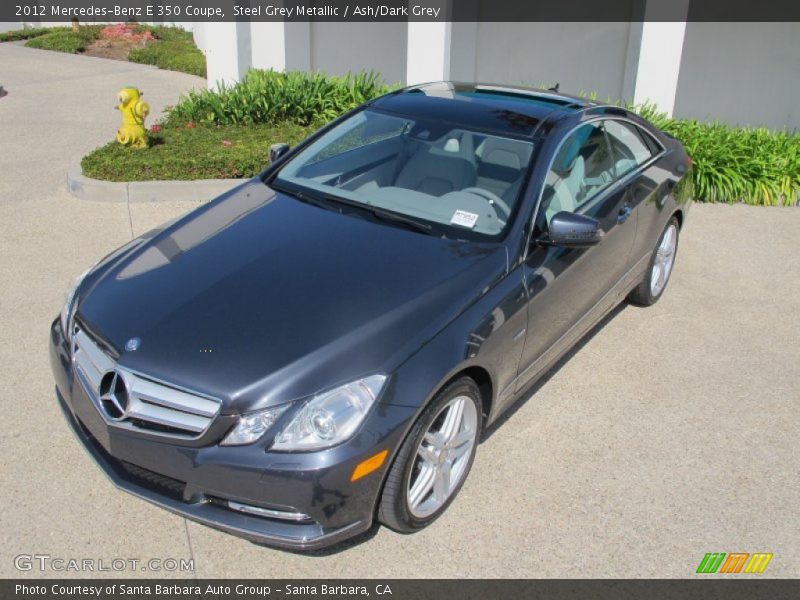 Steel Grey Metallic / Ash/Dark Grey 2012 Mercedes-Benz E 350 Coupe