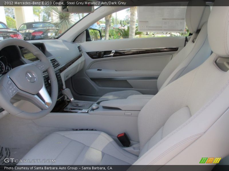 Steel Grey Metallic / Ash/Dark Grey 2012 Mercedes-Benz E 350 Coupe