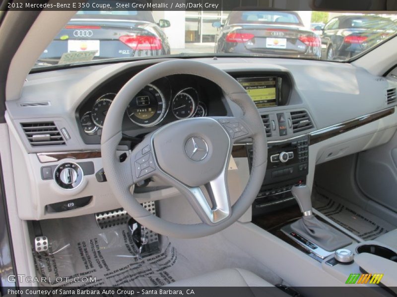 Steel Grey Metallic / Ash/Dark Grey 2012 Mercedes-Benz E 350 Coupe