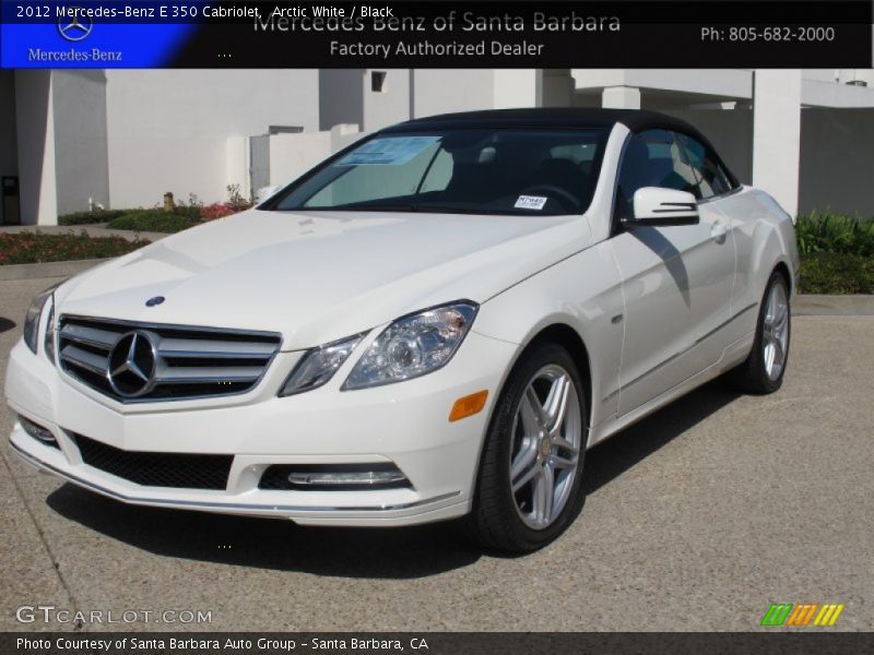 Arctic White / Black 2012 Mercedes-Benz E 350 Cabriolet